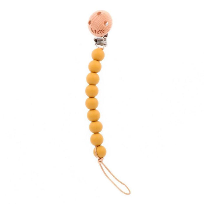 Corrente para Chupeta em Silicone Tutete Pure Mostard