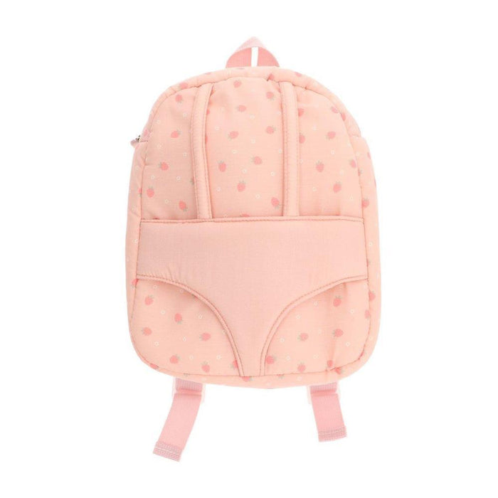Mochila Monnëka com Porta-Bebé para Bonecas Strawberries Rosa