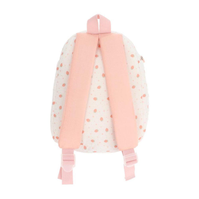 Mochila Monnëka com Porta-Bebé para Bonecas Strawberries Branca
