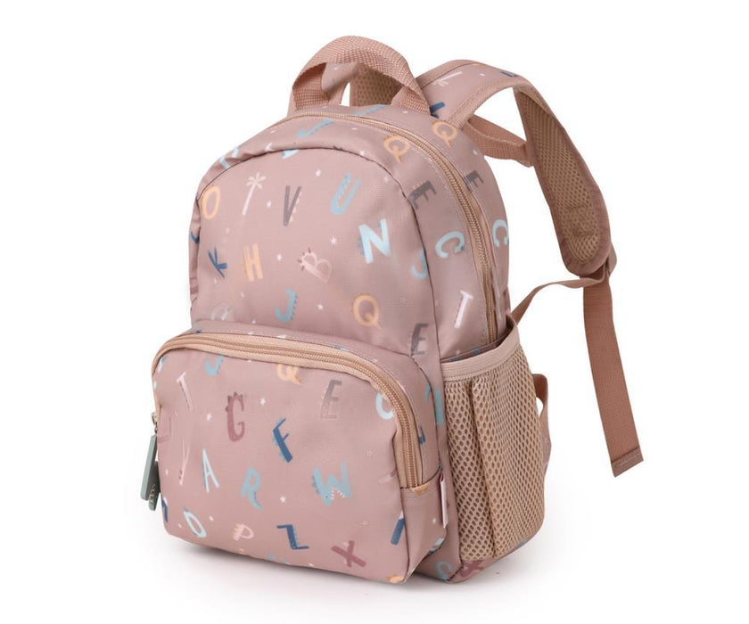 Mochila Pequena com Bolso Tutete Funny Letters 28x25cm