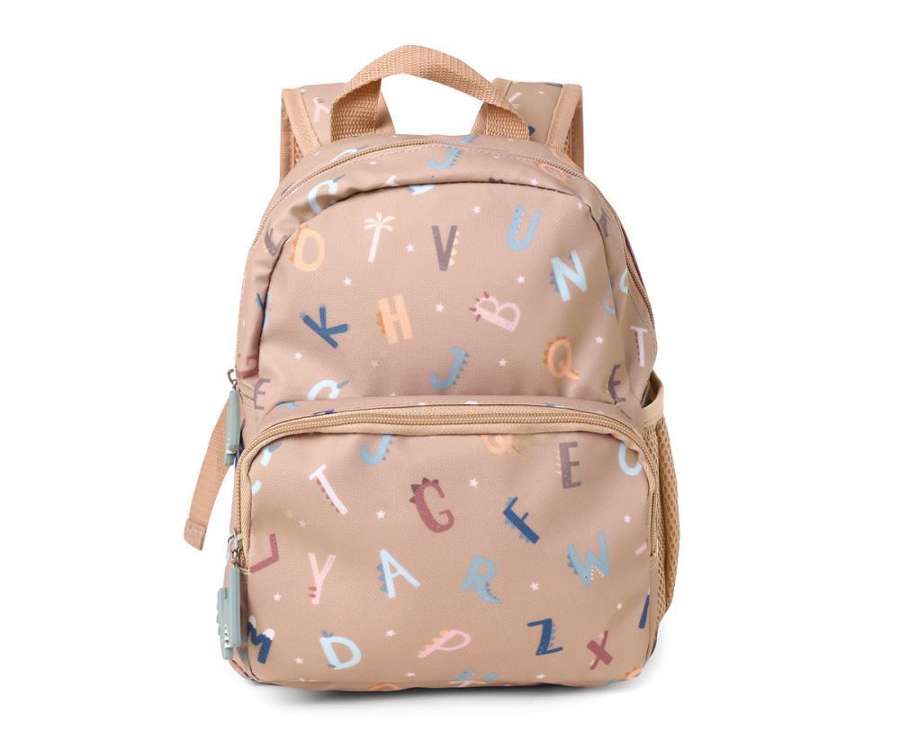 Mochila Pequena com Bolso Tutete Funny Letters 28x25cm