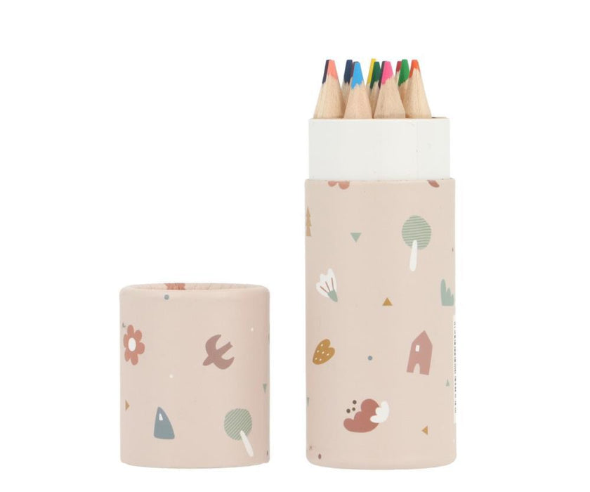 Tubo com 12 Lápis Tutete Geometric Nature