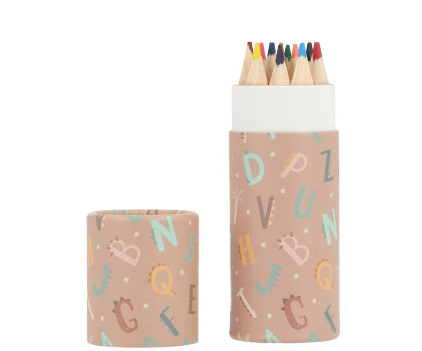 Tubo com 12 Lápis Tutete Funny Letters