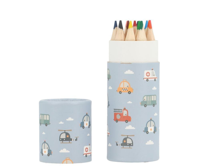 Tubo com 12 Lápis Tutete City Cars