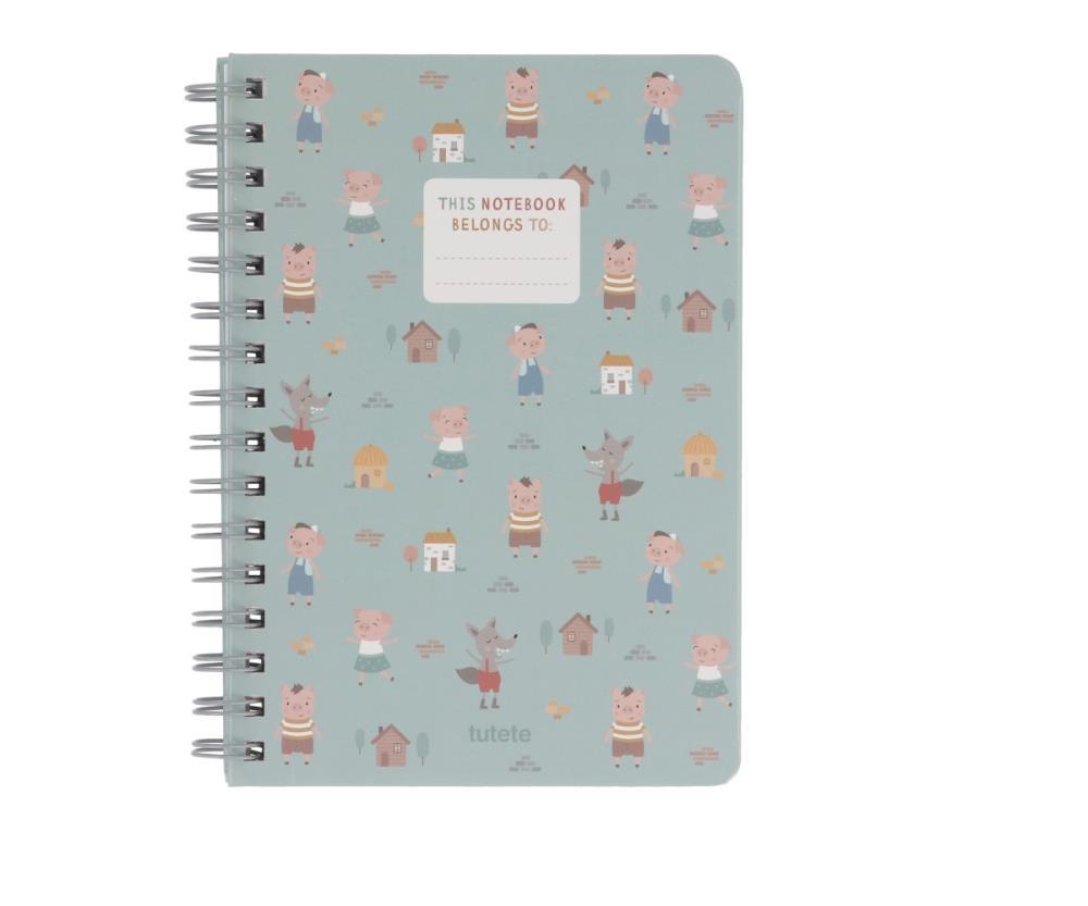 Cuaderno escolar de Los Tres Cerditos de Tutete