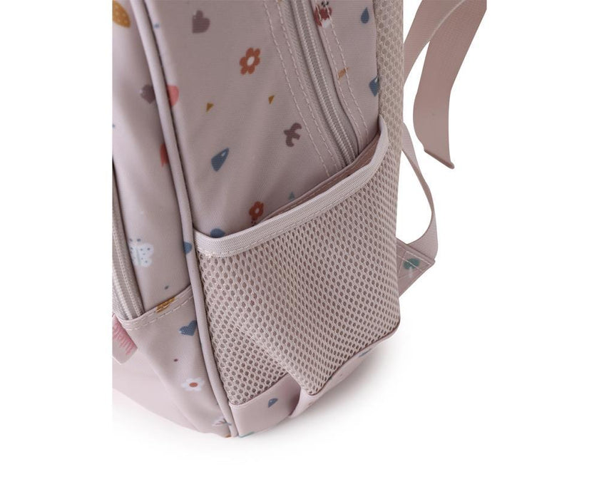 Mochila Média Tutete Geometric Nature 38x27cm com Porta Chaves