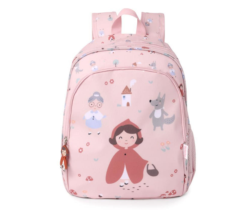 Mochila Média Tutete Little Red 38x27cm com Porta Chaves