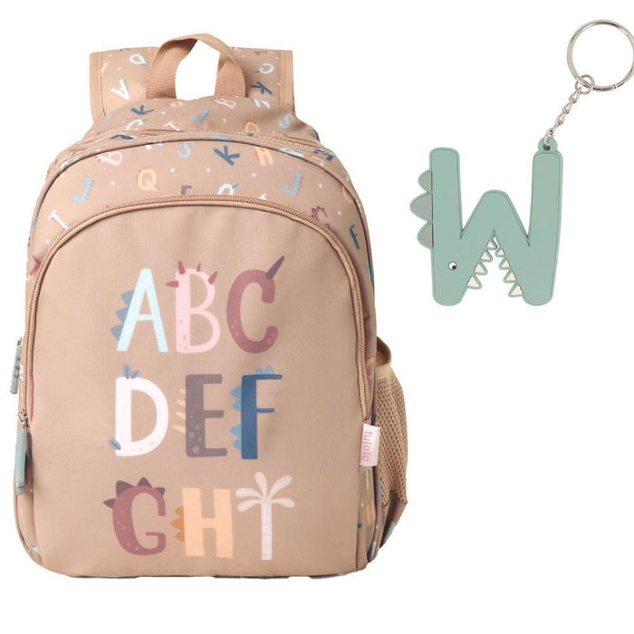 Mochila Média Tutete Funny Letters 38x27cm com Porta Chaves