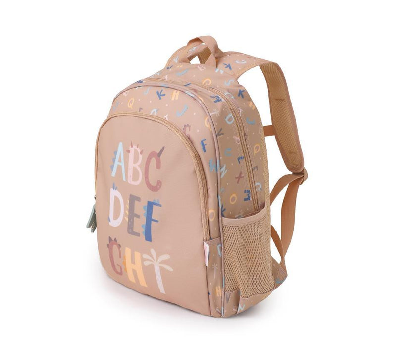 Mochila Média Tutete Funny Letters 38x27cm com Porta Chaves