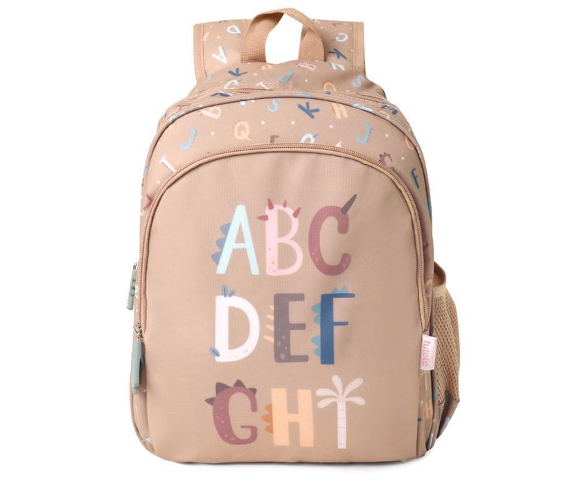 Mochila Média Tutete Funny Letters 38x27cm com Porta Chaves