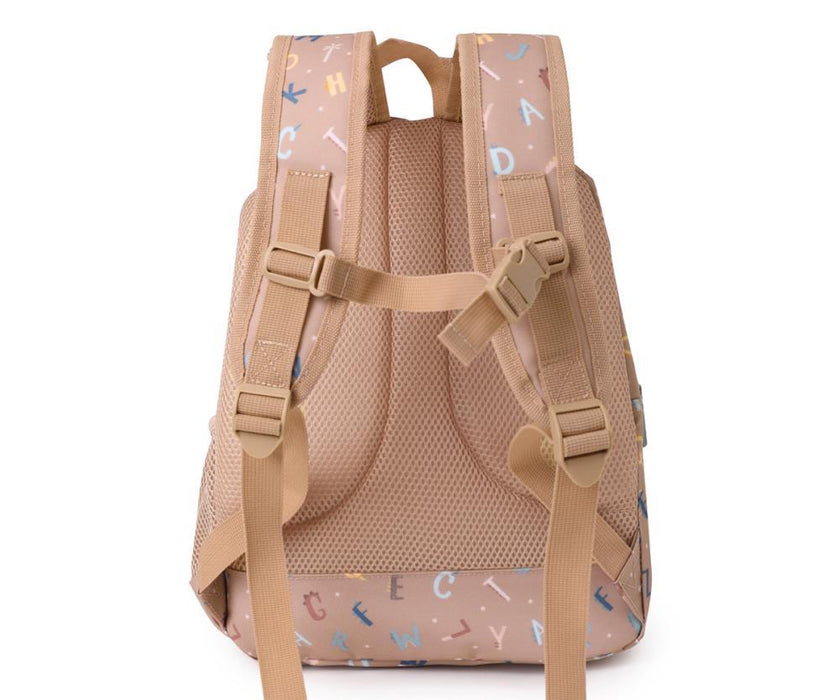 Mochila Média Tutete Funny Letters 38x27cm com Porta Chaves