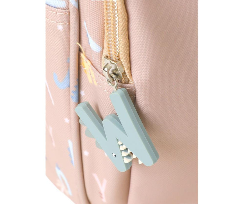 Mochila Média Tutete Funny Letters 38x27cm com Porta Chaves