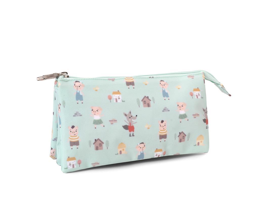 Estojo com 3 Compartimentos Tutete Three Little Pigs