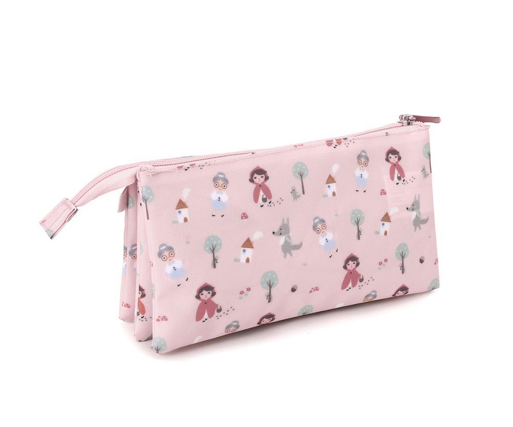 Estuche para lápices Tutete Little Red de 3 compartimentos