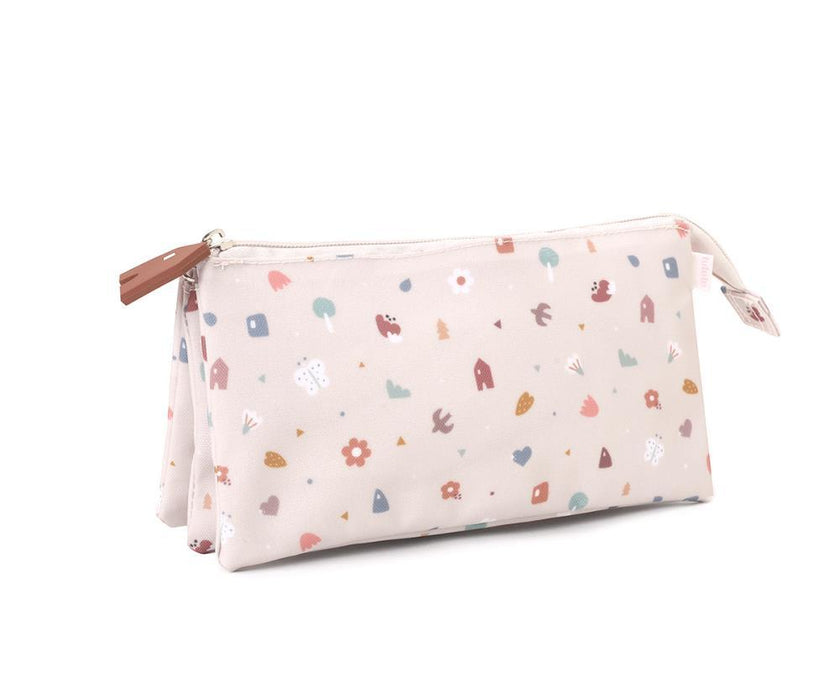 Estojo com 3 Compartimentos Tutete Geometric Nature