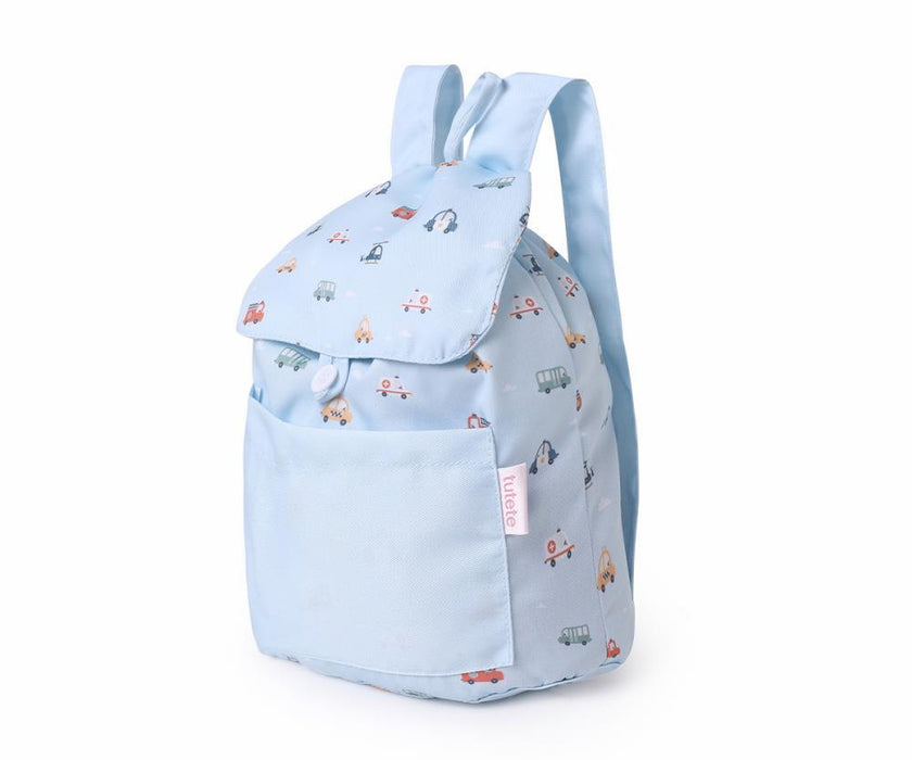 Mochila Pequena em Tecido Tutete City Cars 29x27cm