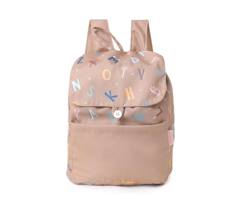 Mochila Pequena em Tecido Tutete Funny Letters 29x27cm