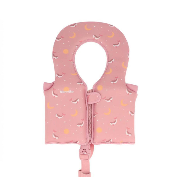 Colete de Aprendizagem Monnëka Whale Pink 1-2 Anos