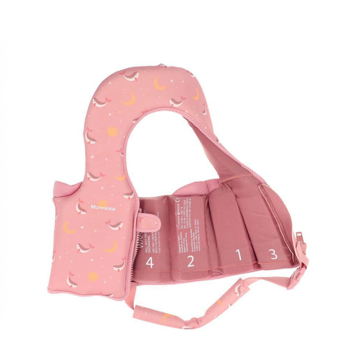 Colete de Aprendizagem Monnëka Whale Pink 1-2 Anos