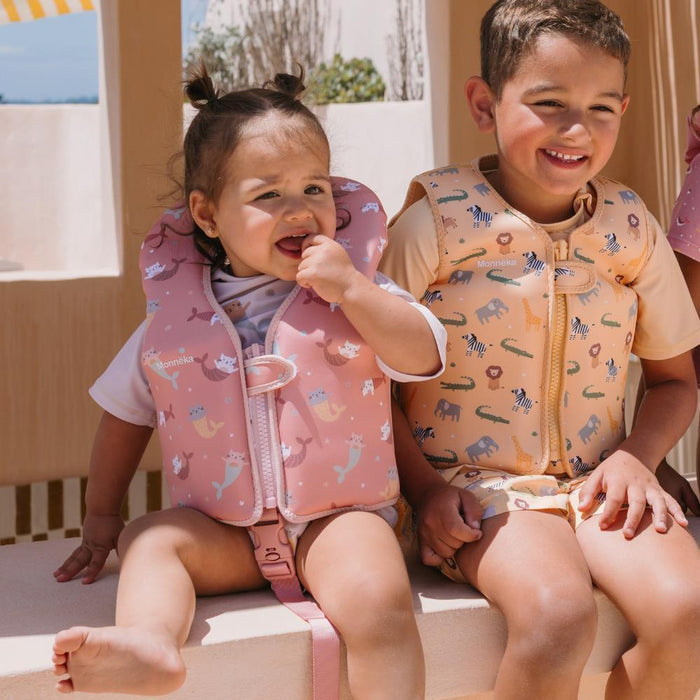 Colete de Aprendizagem Monnëka Mermaid Cats 1-2 Anos