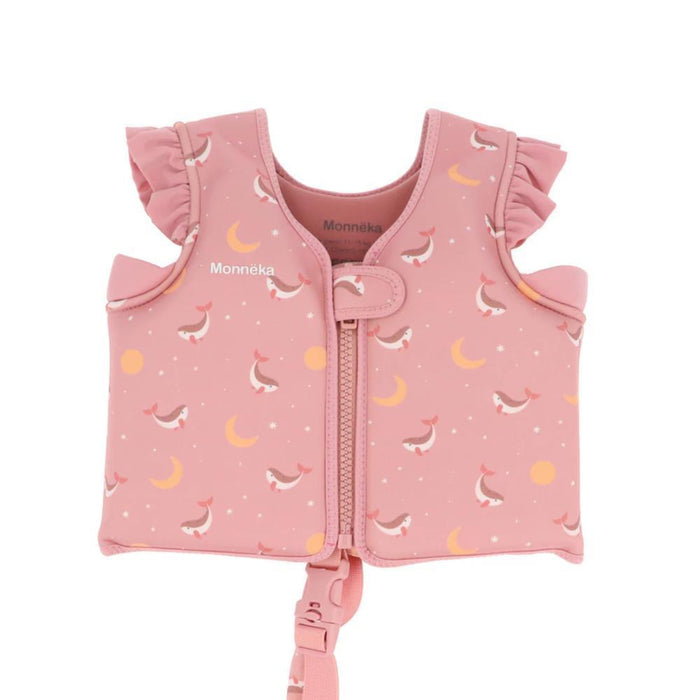 Colete de Aprendizagem Monnëka Whale Pink 2-3 Anos