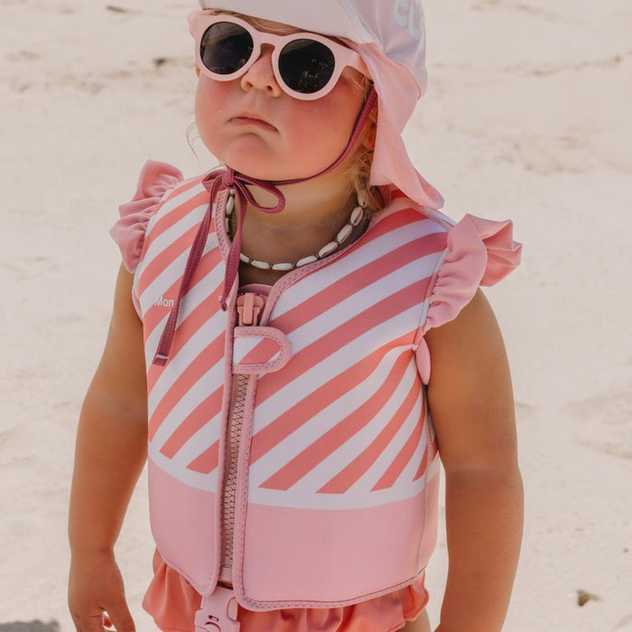 Colete de Aprendizagem Monnëka Stripes Bloom & Blush 2-3 Anos