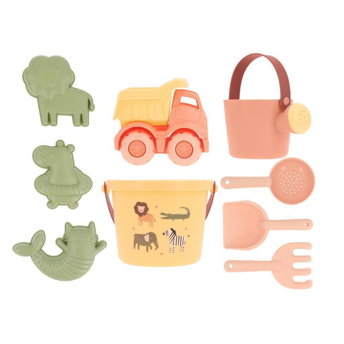 Conjunto de Praia Monnëka Wild Animals 9 Peças
