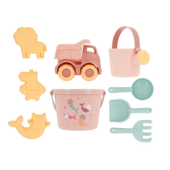 Conjunto de Praia Monnëka Mermaid Cats 9 Peças