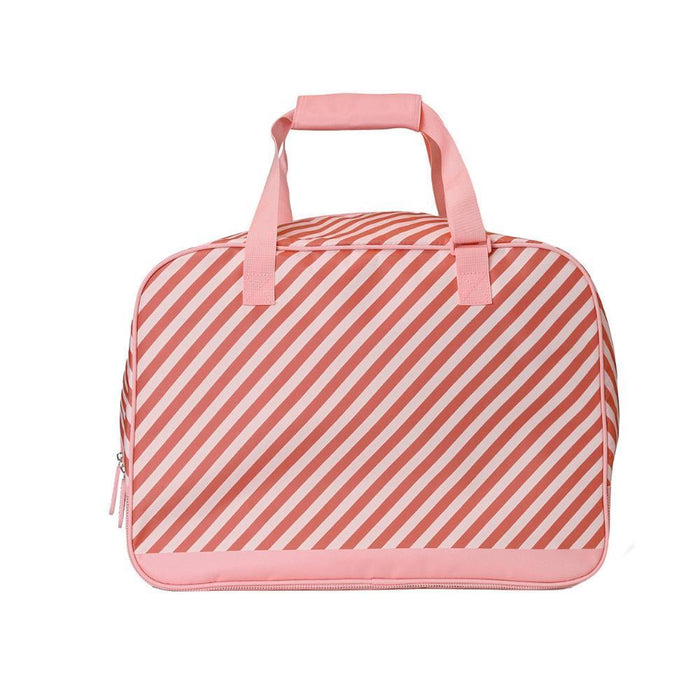 Mala de Praia com Rede Anti-Areia Monnëka Stripes Bloom&Blush