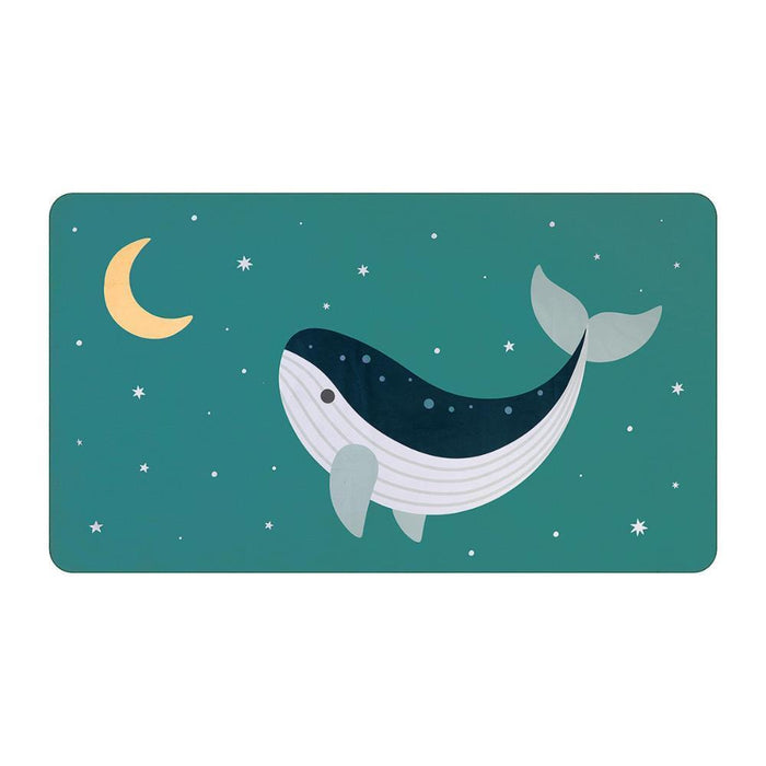 Toalha de Praia em Microfibra Monnëka Whale Teal 160x90cm