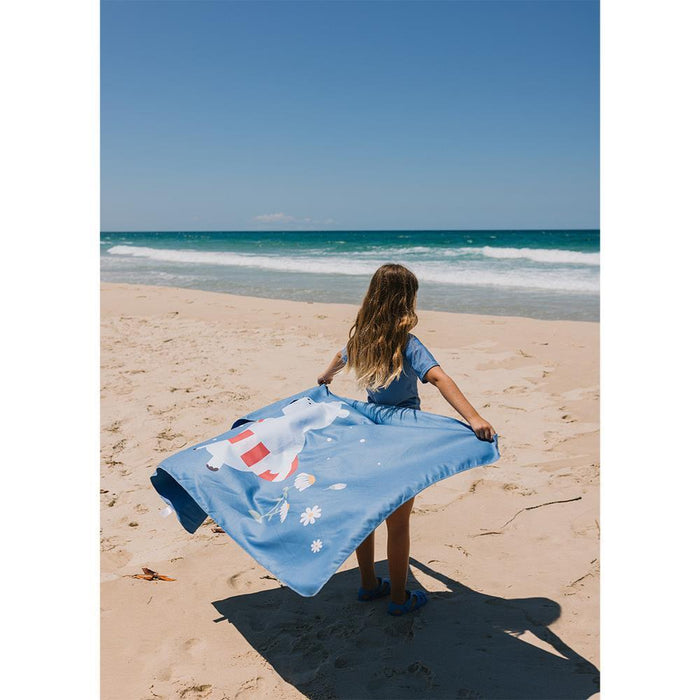 Toalha de Praia em Microfibra Monnëka Hippos 160x90cm