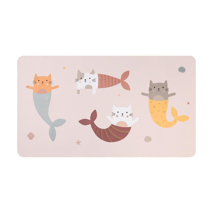 Toalha de Praia em Microfibra Monnëka Mermaid Cats 160x90cm