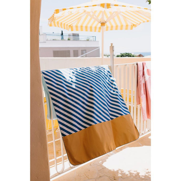 Toalha de Praia em Microfibra Monnëka Stripes Blues & Beyond 160x90cm