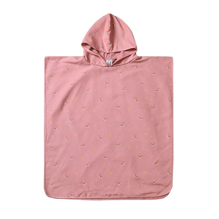 Toalha Poncho Monnëka Whale Pink Tamanho S 1-3 Anos