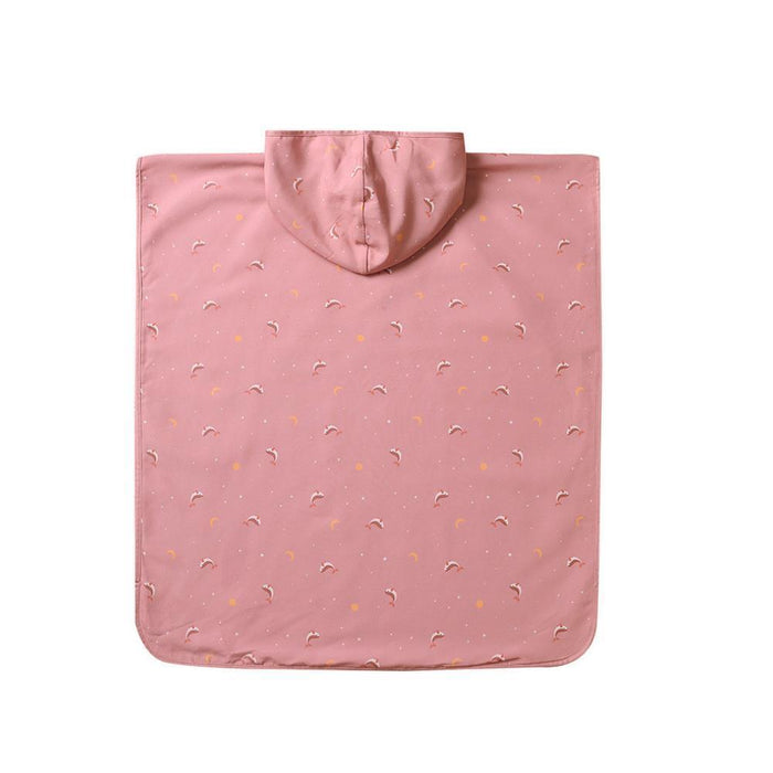 Toalha Poncho Monnëka Whale Pink Tamanho S 1-3 Anos