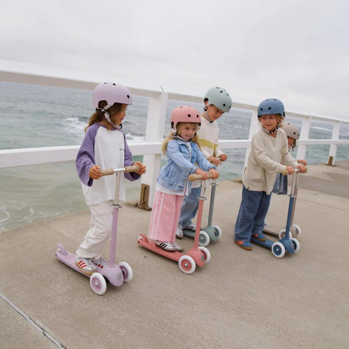 Trotinete Banwood Eco com Cesta Pin&Ride Raspberry