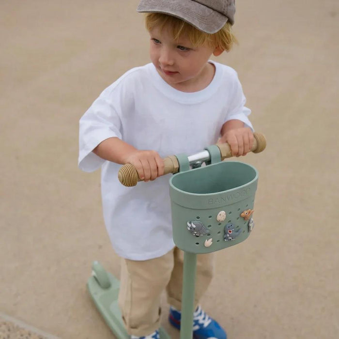 Trotinete Banwood Eco com Cesta Pin&Ride Clay