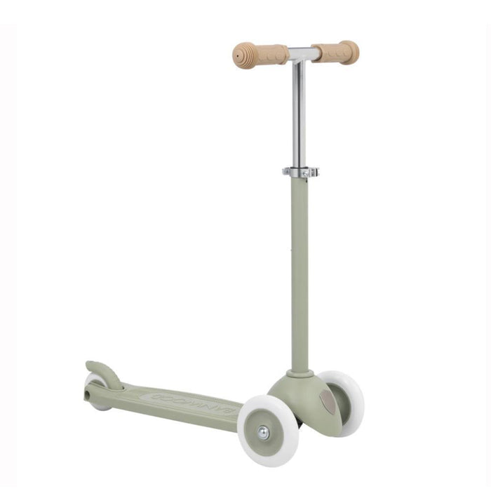 Trotinete Banwood Eco com Cesta Pin&Ride Olive