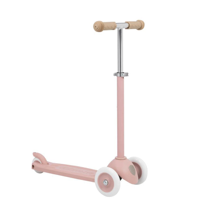 Trotinete Banwood Eco com Cesta Pin&Ride Dusty Rose