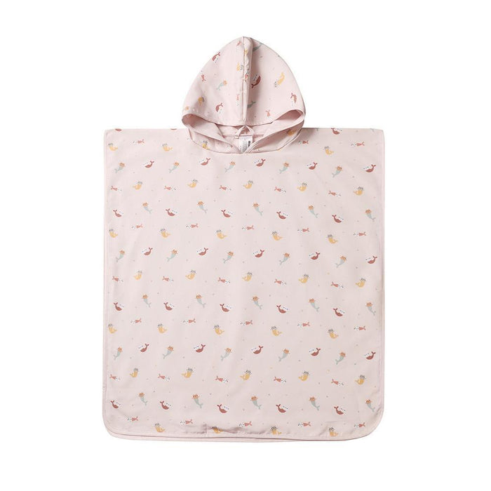 Toalha Poncho Monnëka Mermaid Cats Tamanho S 1-3 Anos