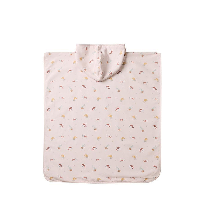 Toalha Poncho Monnëka Mermaid Cats Tamanho S 1-3 Anos