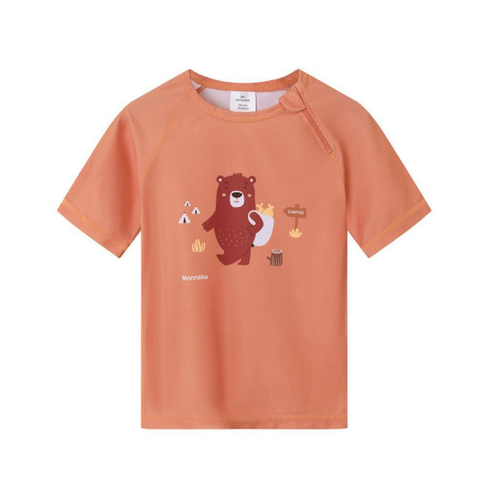 T-Shirt Praia UPF50+ Monnëka Camping 1-2 Anos