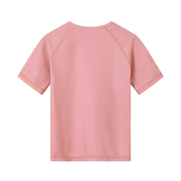 T-Shirt Praia UPF50+ Monnëka Whale Pink Rosa 1-2 Anos