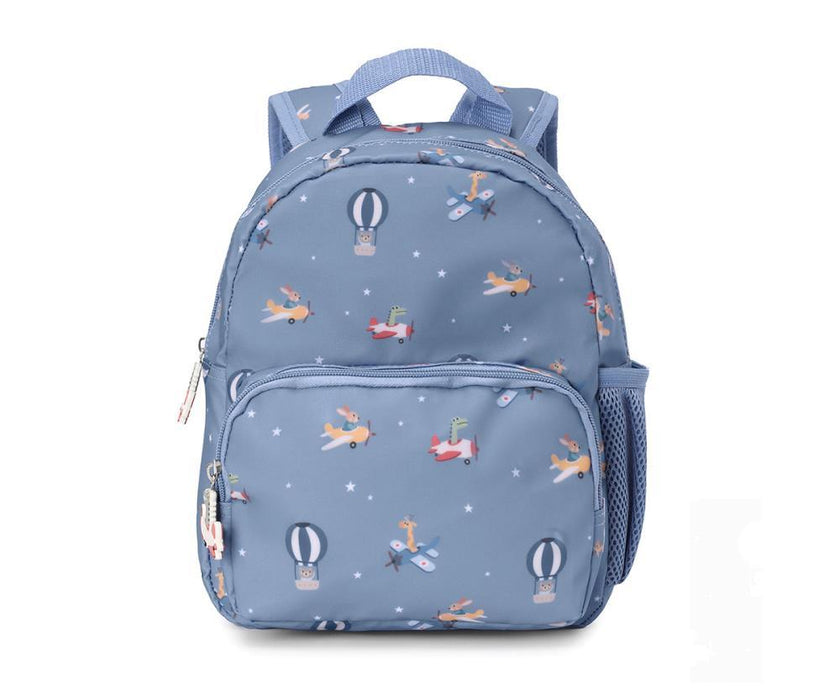Mochila Pequena com Bolso Tutete  Planes 28cm