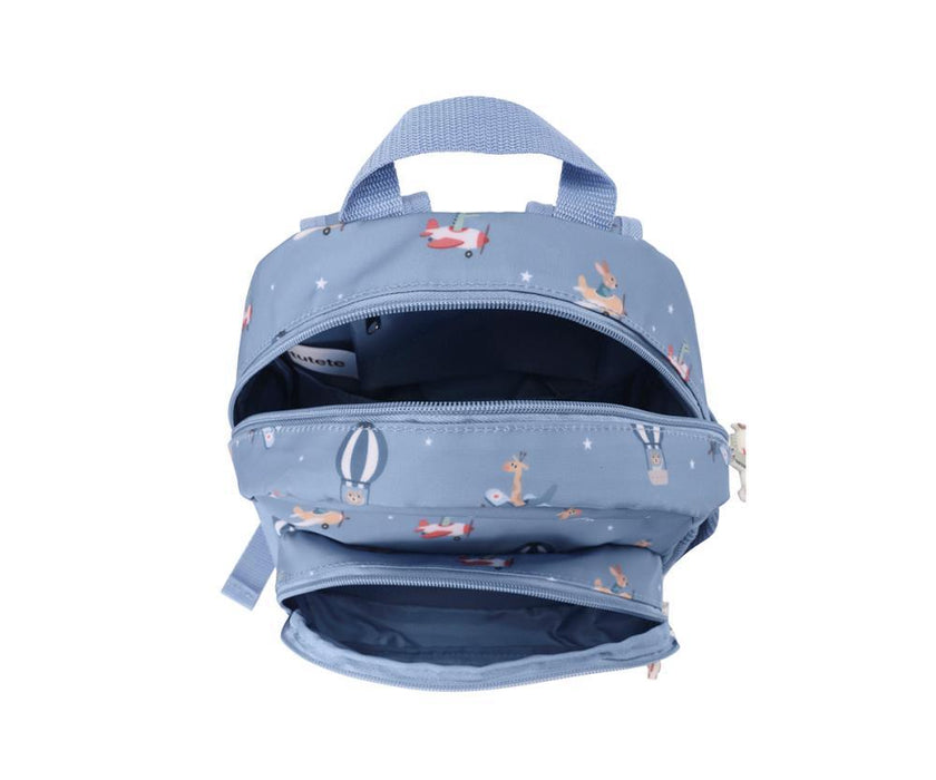 Mochila Pequena com Bolso Tutete  Planes 28cm
