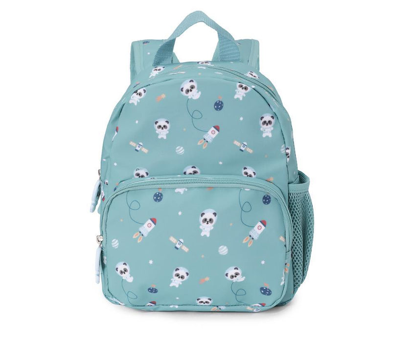 Mochila Pequena com Bolso Tutete Pandas in Space 28cm