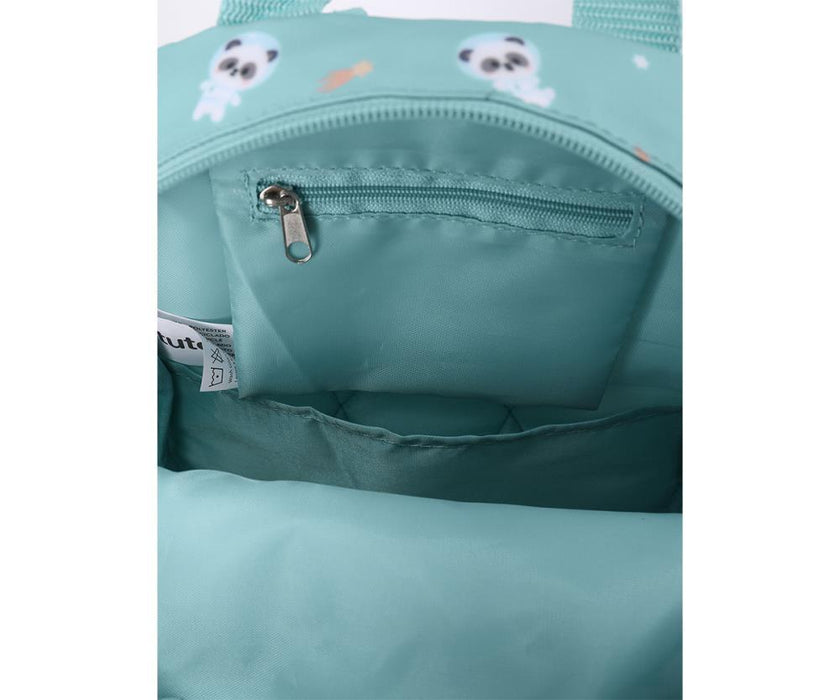 Mochila Pequena com Bolso Tutete Pandas in Space 28cm