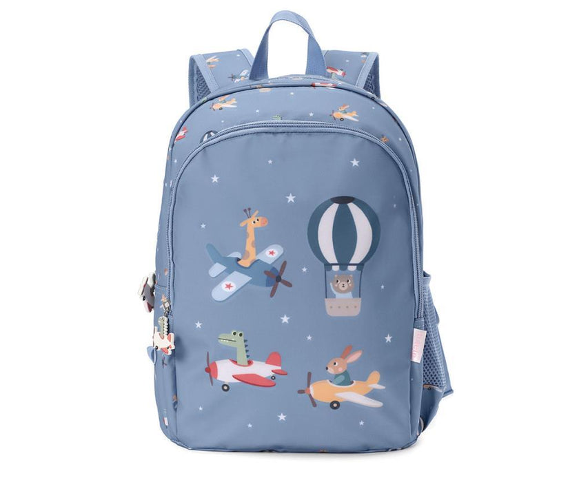 Mochila Média com Porta-Chaves Tutete Planes 38cm
