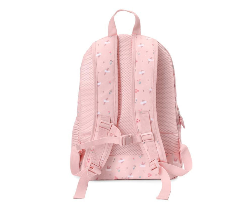 Mochila Média com Porta-Chaves Tutete Blossom Birds 38cm