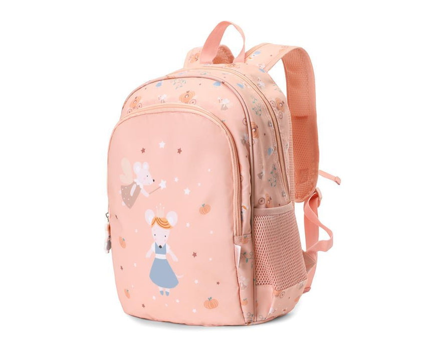 Mochila Média com Porta-Chaves Tutete Mouse Fairies 38cm